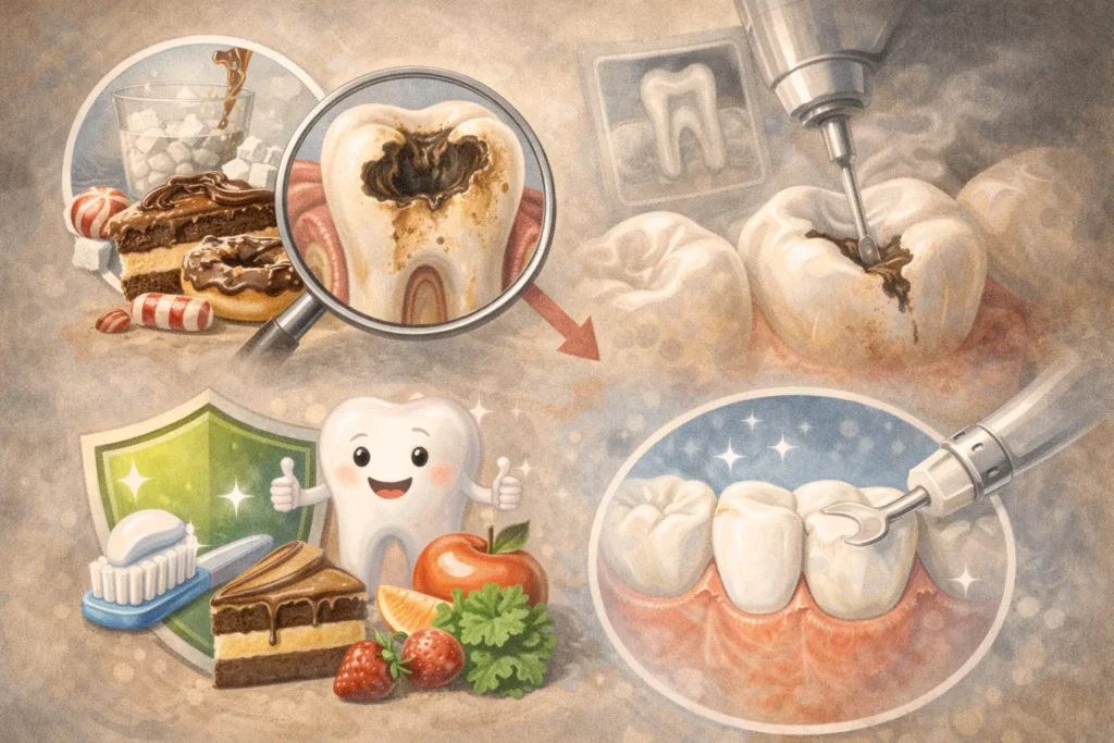 Las caries - causas, prevención y tratamiento