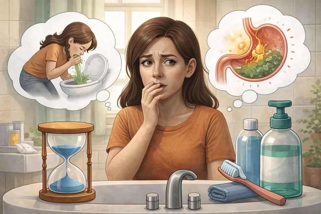 ¿Cuánto hay que esperar para cepillarse después de vomitar o tener reflujo?